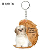 Heartfelt Dog Angel Pendant Keychain ATHLEXES