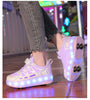 ShinyGlow LED Roller Skate Shoes for Kids ATHLEXES