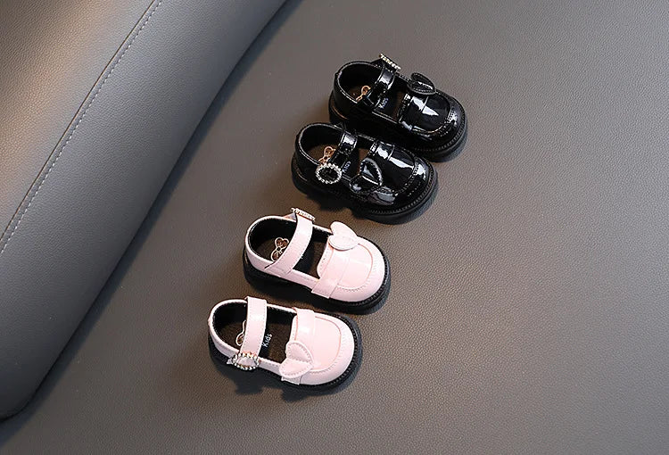 Crystal Elegance Mary Janes for Girls - Anti-Slippery Flats ATHLEXES