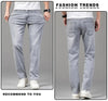 SummerStretch Men's Casual Gray Denim Pants ATHLEXES