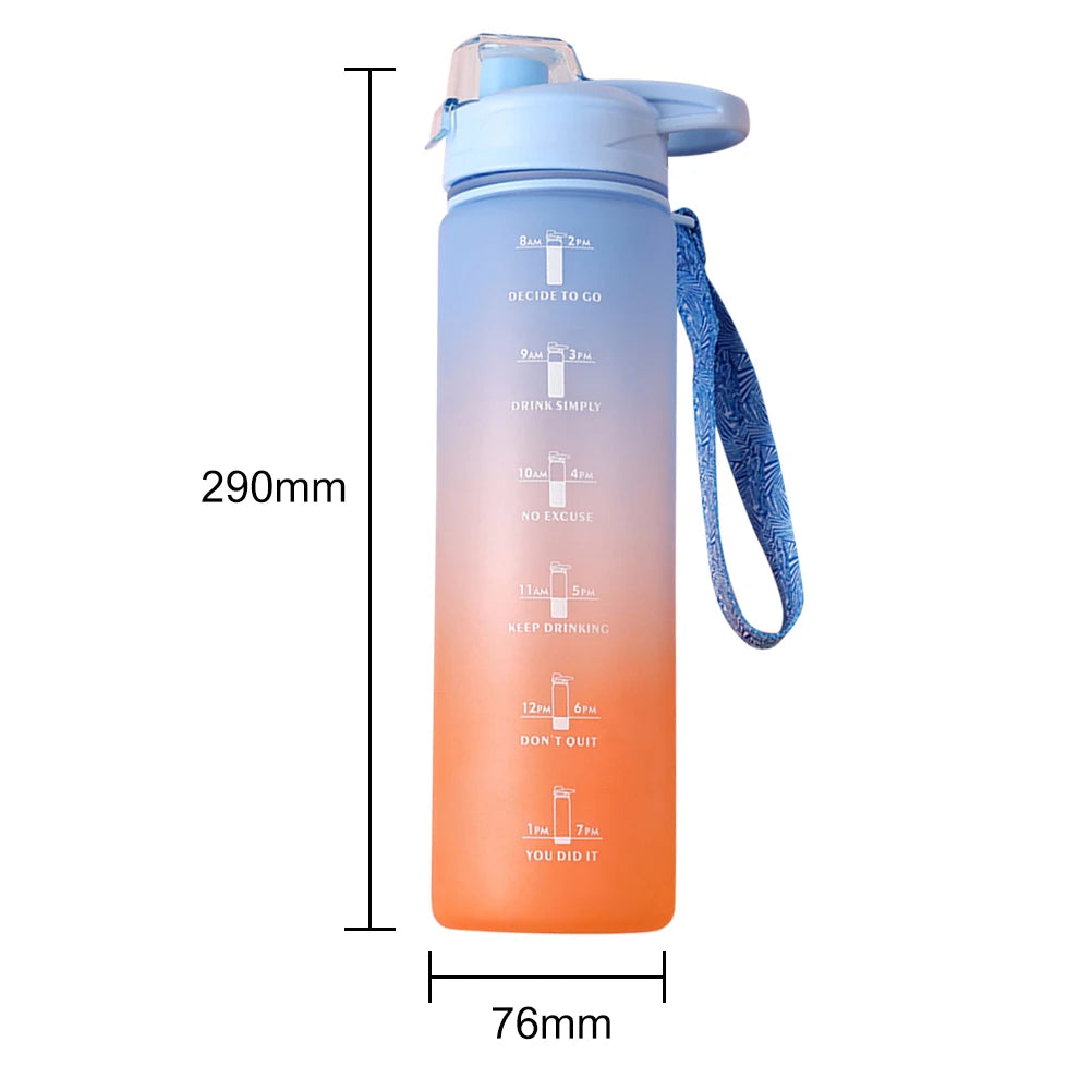 HydraMark 1L Gradient Time-Marker Water Bottle ATHLEXES