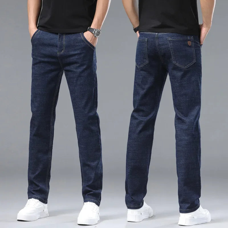 Classic Stretch Straight Fit Denim Jeans for Men ATHLEXES