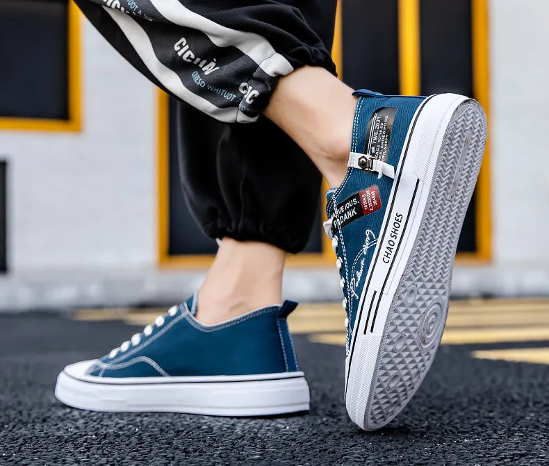 BreezeStep Canvas Sneakers for Men - Summer Comfort ATHLEXES