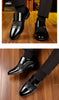 Classic Black Pointed Toe Leather Loafers for Men ATHLEXES