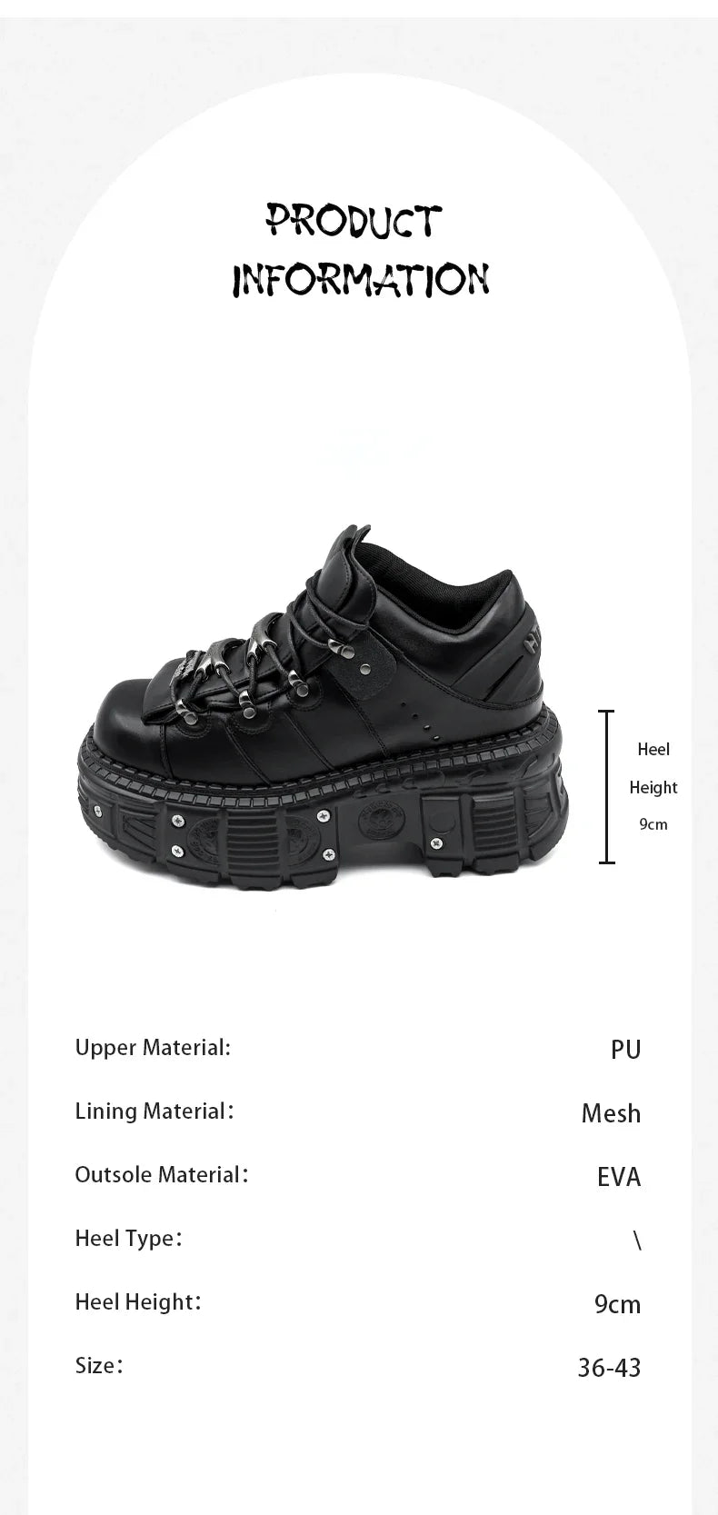Gothic Chic Lace-Up Platform Ankle Boots ATHLEXES