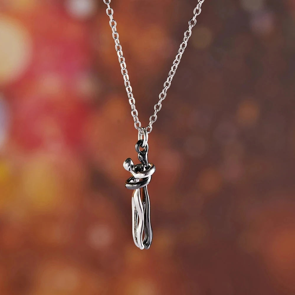 Lover's Embrace Fashion Necklace Choker Pendant ATHLEXES
