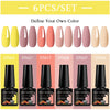 NailArt Pro 6pc UV Gel Polish Kit for Manicure ATHLEXES