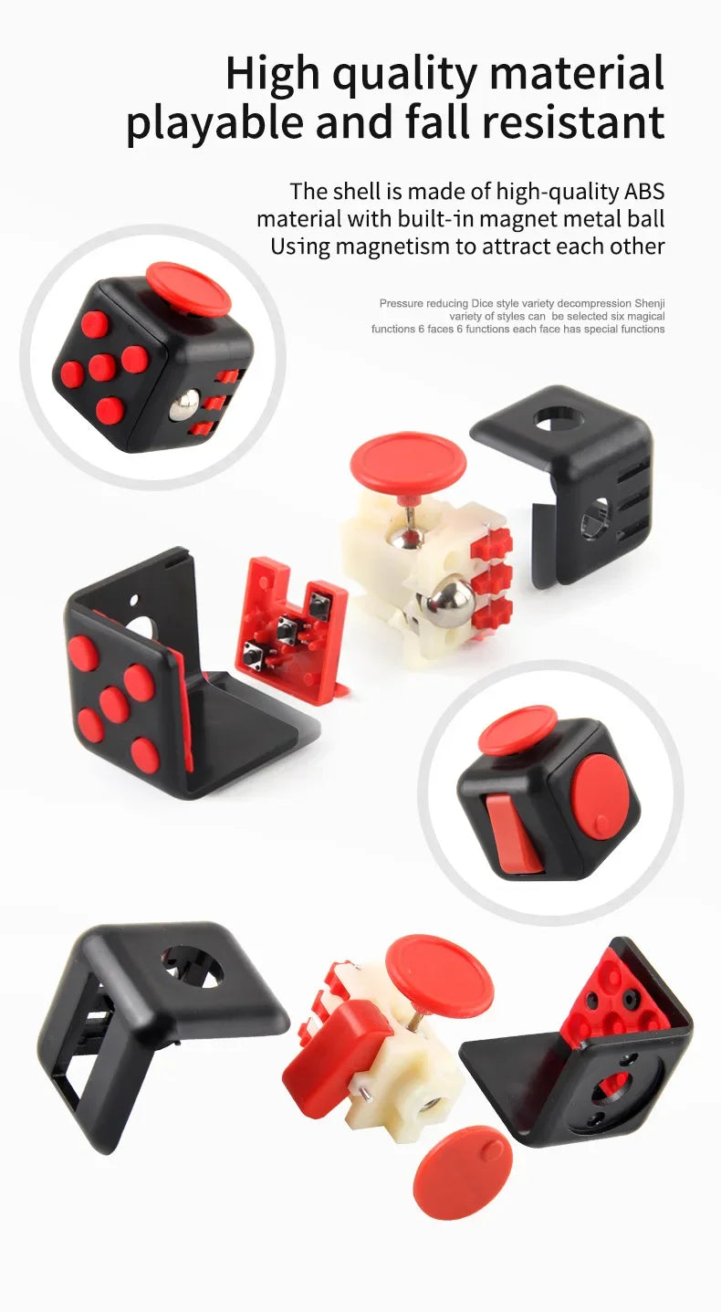 Colorful Fidget Dice for Stress Relief and Focus ATHLEXES
