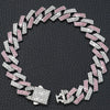 15MM Rhombus Diamond Cuban Collar for Stylish Pet Walks ATHLEXES