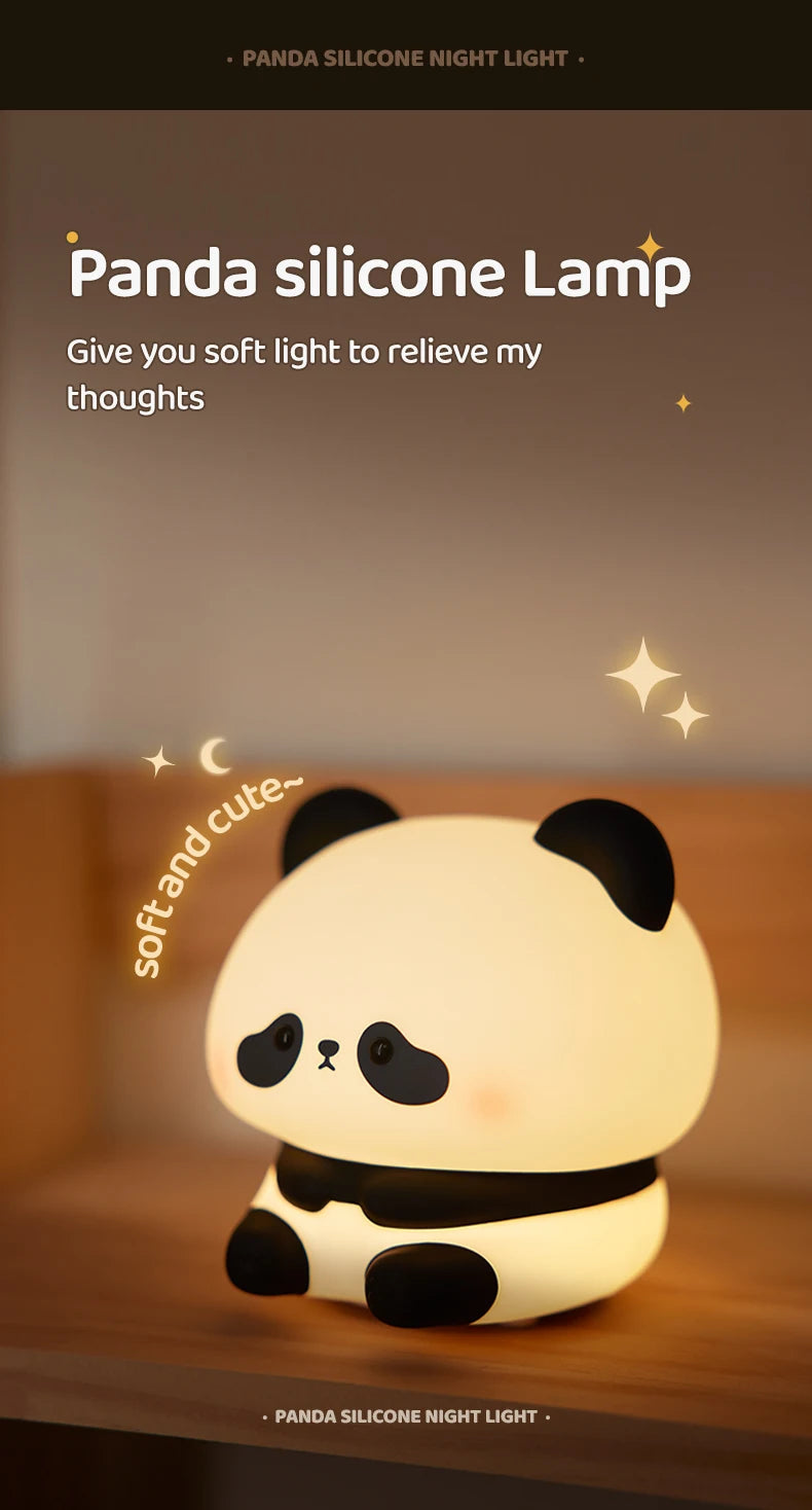 Panda Glow LED Night Light for Kids' Rooms ATHLEXES