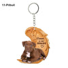 Heartfelt Dog Angel Pendant Keychain ATHLEXES