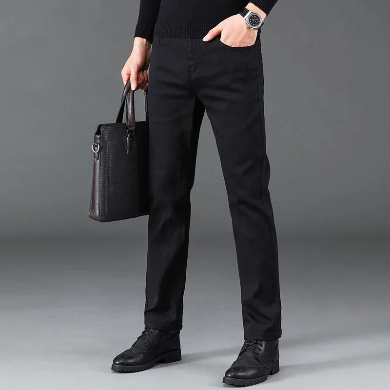 Classic Stretch Straight Fit Denim Jeans for Men ATHLEXES