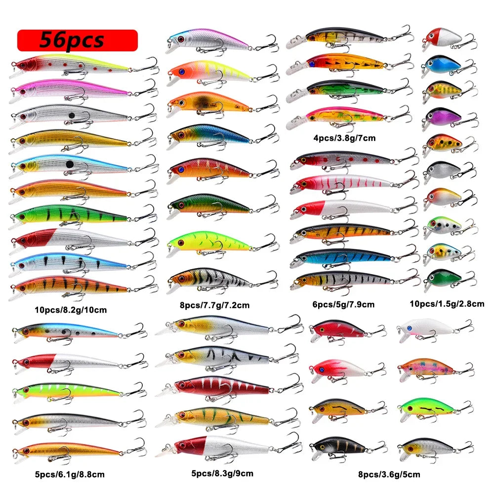 Elite Mixed Fishing Lure Kit - Crankbait & More ATHLEXES