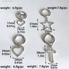 Chic Star and Heart Metal Shoe Buckles ATHLEXES