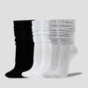 3 Pairs Pleated Mid Length Socks Women's Fashion Elephant Socks ATHLEXES