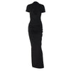 Elegant V-Neck Side Slit Maxi Dress for Women ATHLEXES