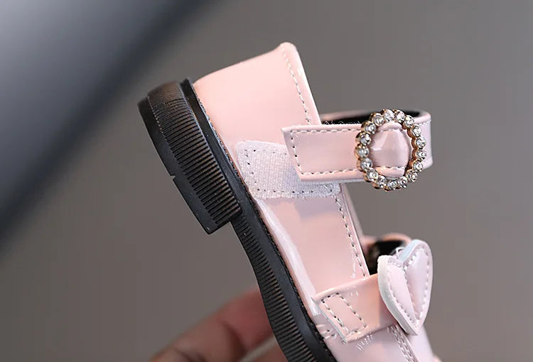 Crystal Elegance Mary Janes for Girls - Anti-Slippery Flats ATHLEXES