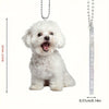 Bichon Frise Acrylic Keychain Charm ATHLEXES