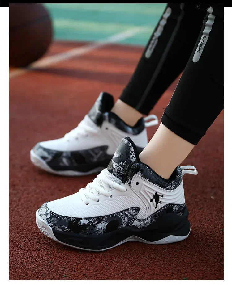 2024 Boys' Thick Sole Basketball Sneakers for Kids ATHLEXES