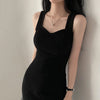 Korean Knit Square Collar Summer Dress ATHLEXES