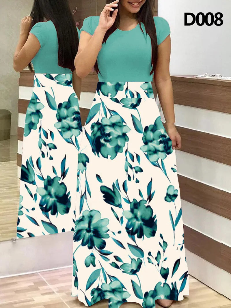 Boho Bliss Floral Maxi Dress for Summer ATHLEXES