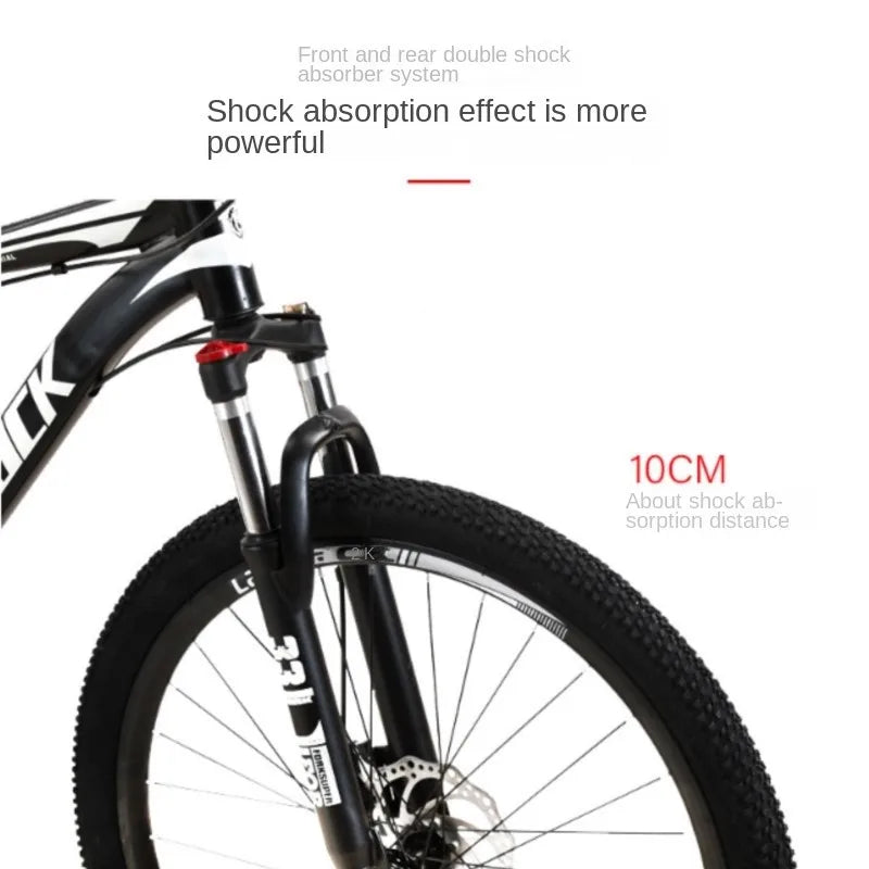 FJ Carbon Steel Shock Absorber Folding Mountain Bike ATHLEXES
