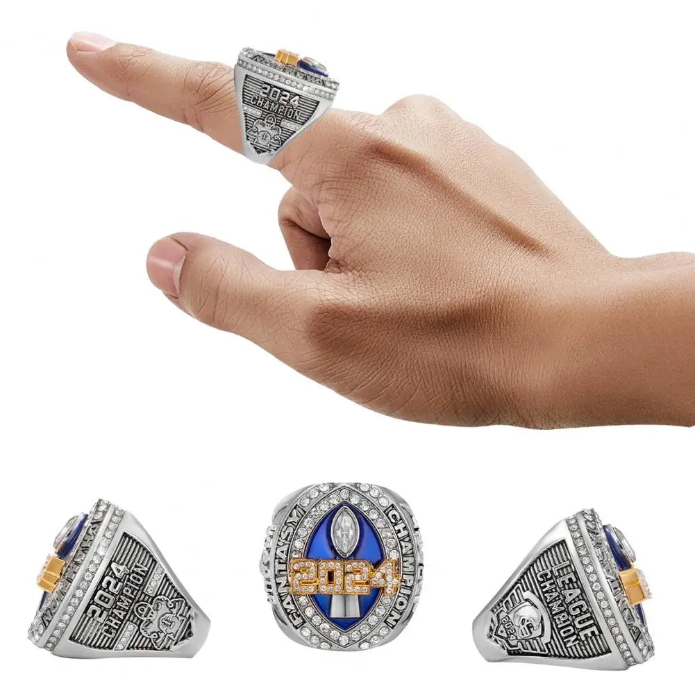2024 Fantasy Football League Champion Trophy Ring Set ATHLEXES