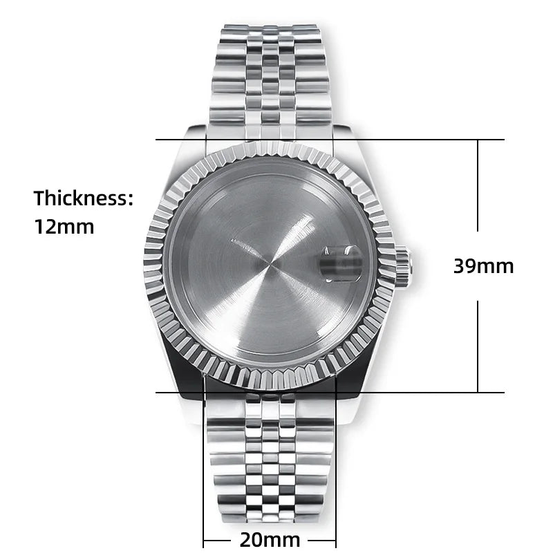 Neiton Sapphire Glass Watch Case for NH Movement ATHLEXES