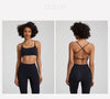ChicFit Women's Yoga Sports Bra with Cross Back Design ATHLEXES