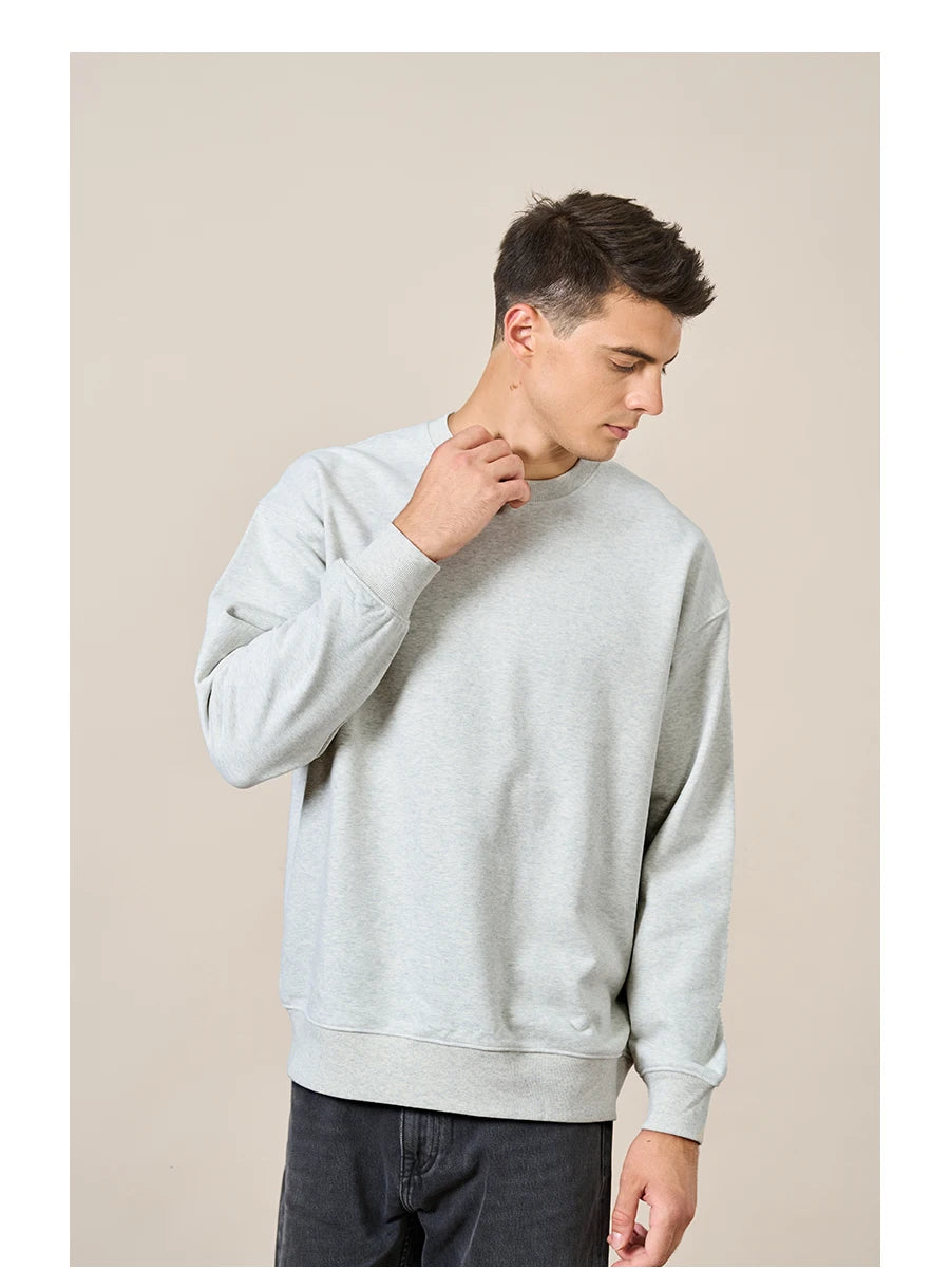 SIMWOOD Oversized Minimalist Menâ??s Sweatshirt SI980547 ATHLEXES