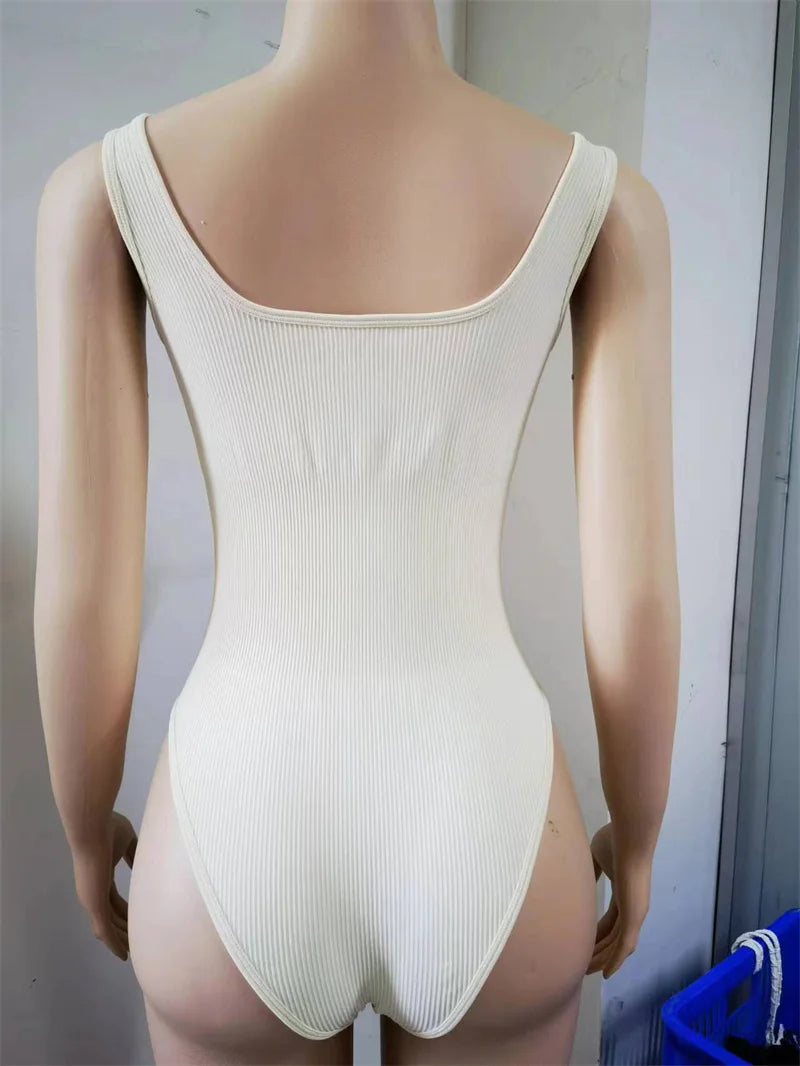GUUDIA Ribbed Tummy Control Shaping Jumpsuit ATHLEXES