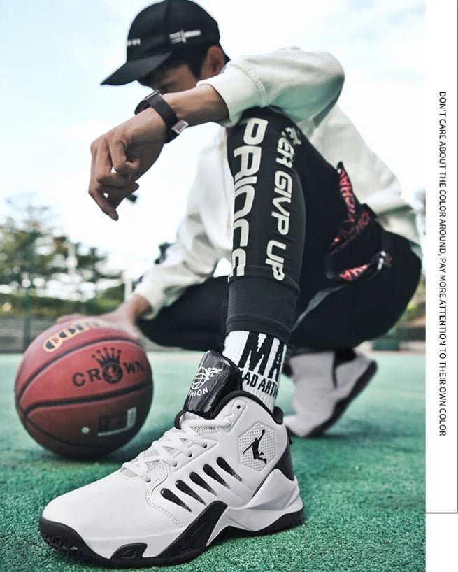 Unisex White Basketball and Casual Running Performance Shoes ATHLEXES