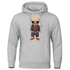 Cozy Teddy Bear Print Hoodie for Men ATHLEXES