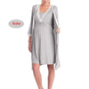 LuxeMaternity Lace Nightgown with Adjustable Belt ATHLEXES