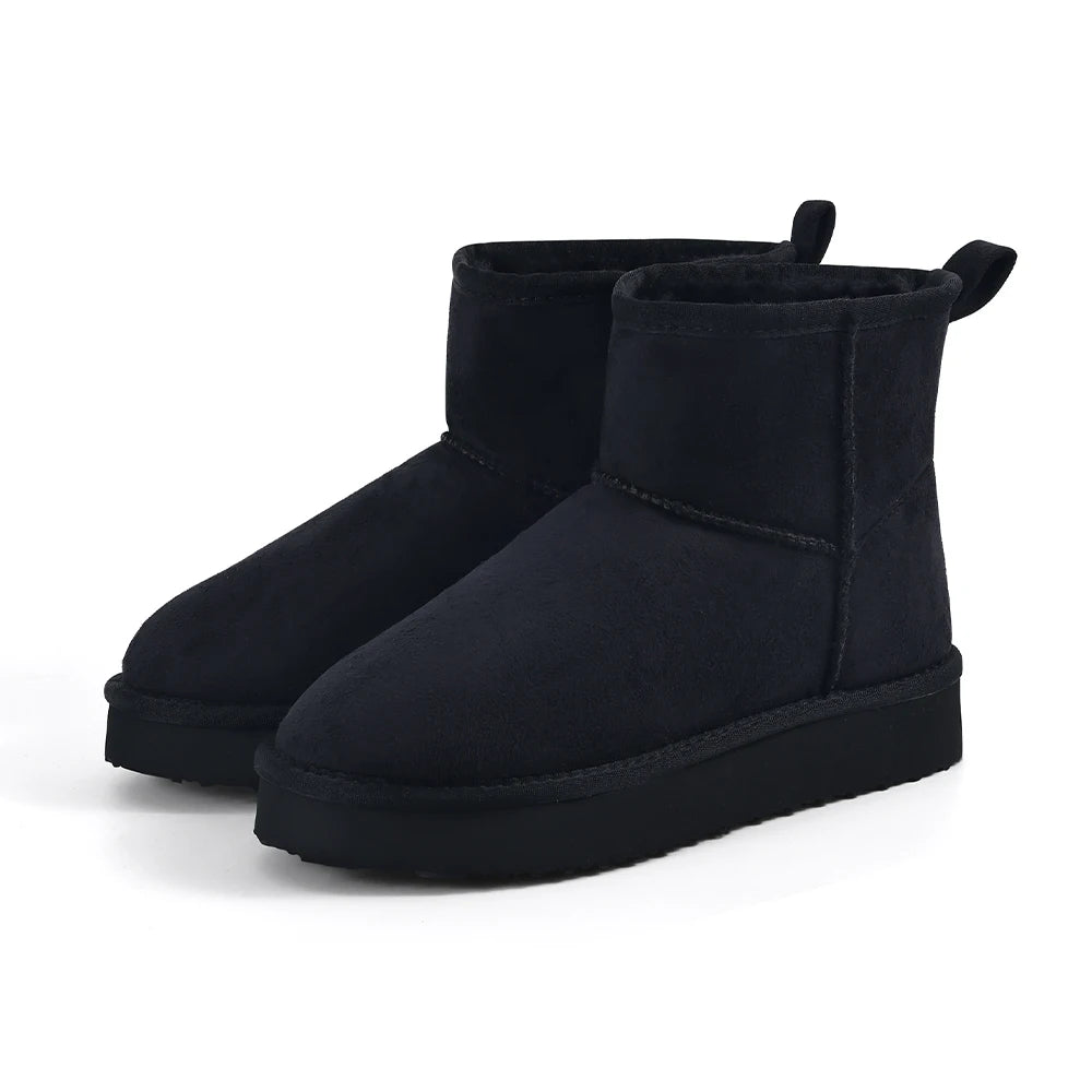 Bebealy Women's Classic Platform Mini Snow Boots - Warm & Waterproof ATHLEXES