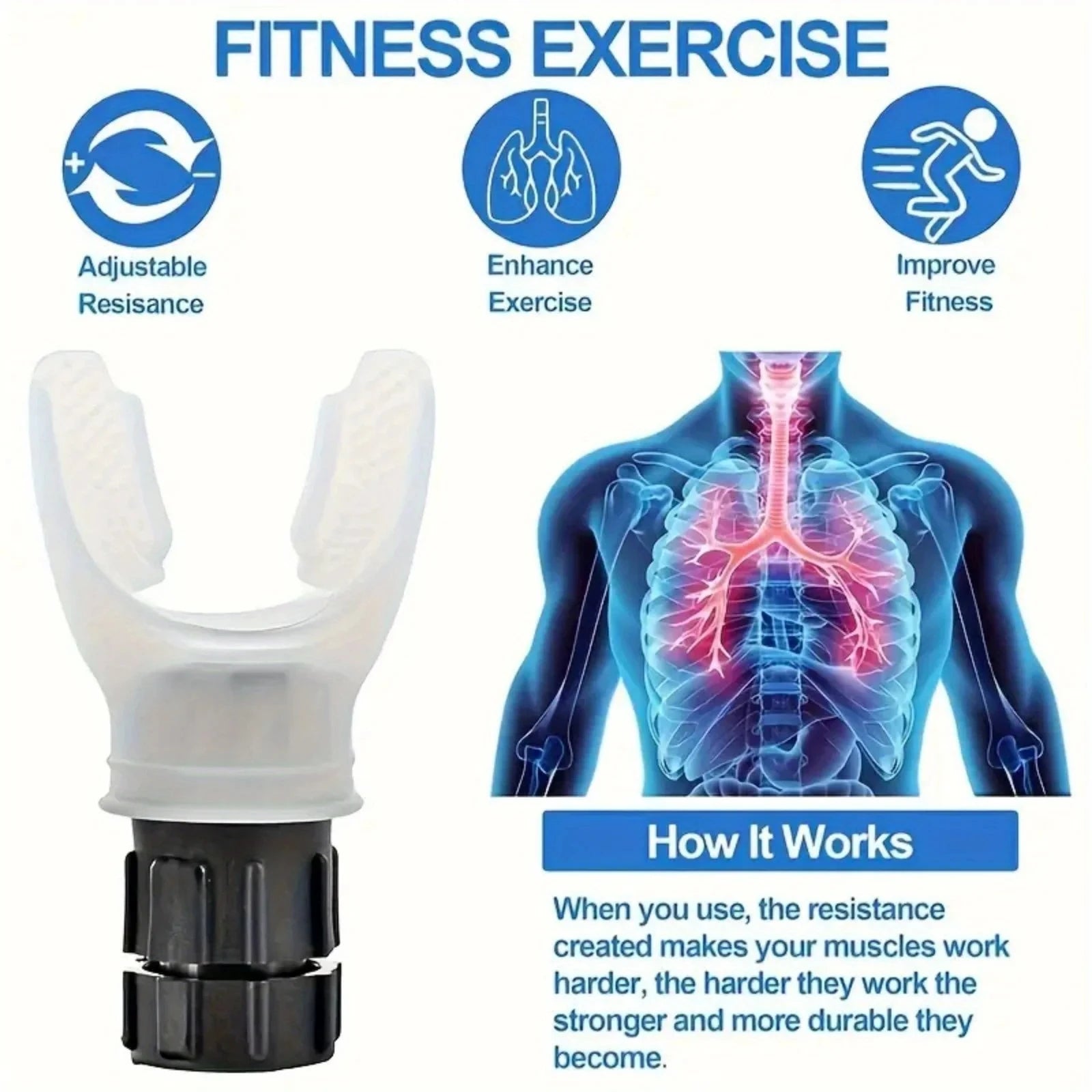 BreathMax Adjustable Lung Trainer ATHLEXES