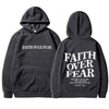 Faith Over Fear Inspirational Graphic Hoodie ATHLEXES