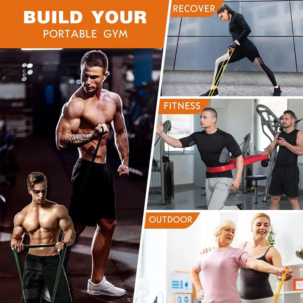 PowerFlex Resistance Bands for Total Body Workout ATHLEXES