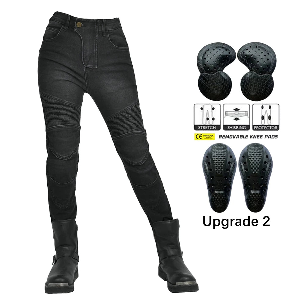 Ultimate Women's Moto Jeans with Silicone Protection ATHLEXES
