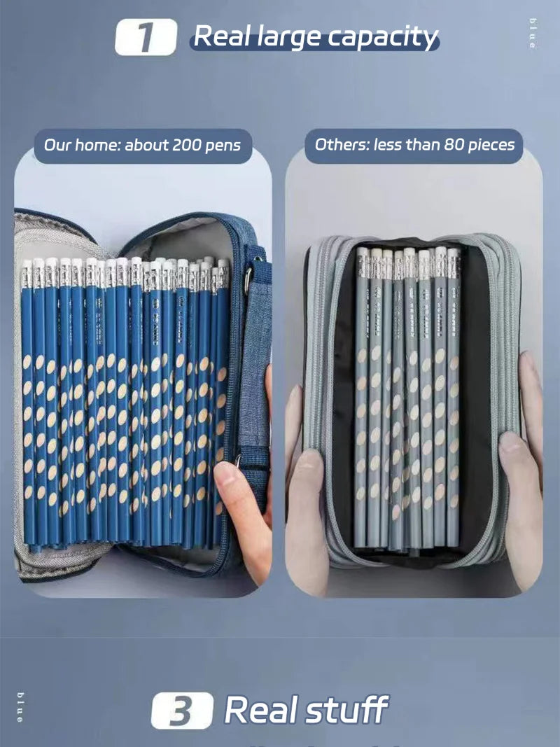ElitePro Portable Pencil Case with Multi Compartments ATHLEXES