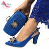 Royal Blue Elegance: Nigerian Pumps & Bag Set ATHLEXES