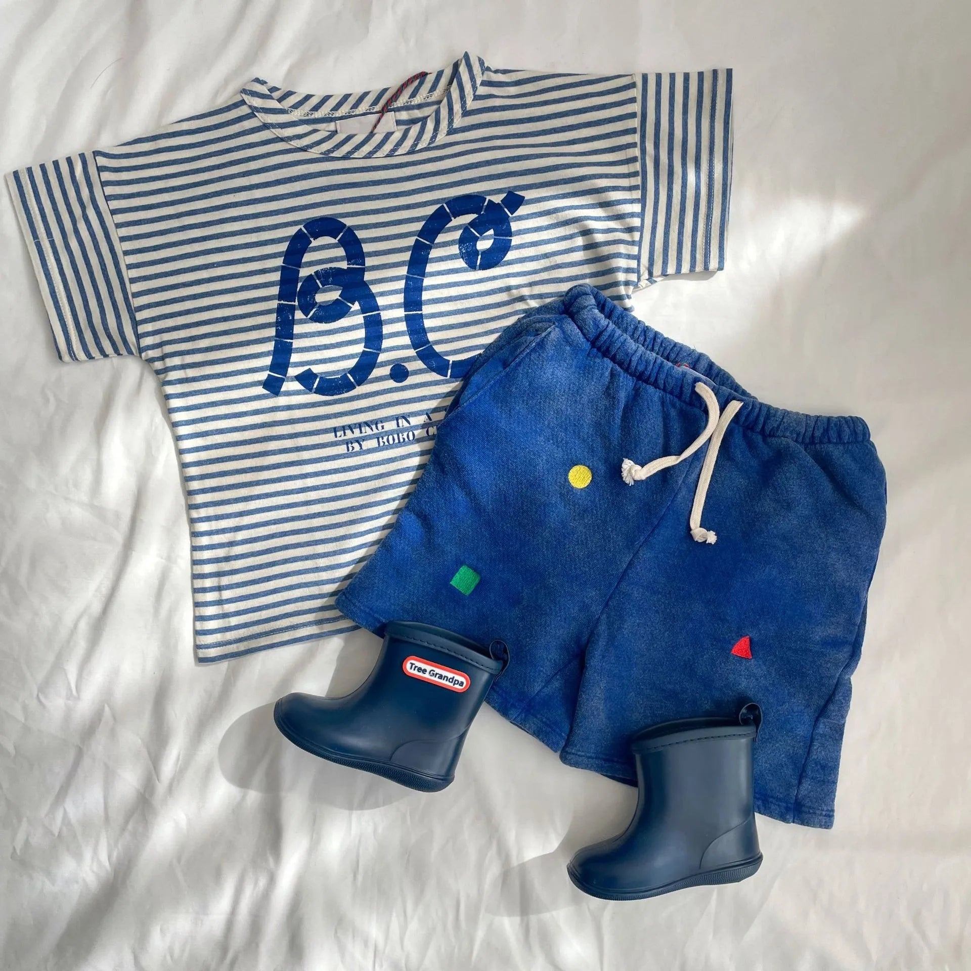 Korean Cotton Cartoon Tees for Kids 2025 Summer Collection ATHLEXES