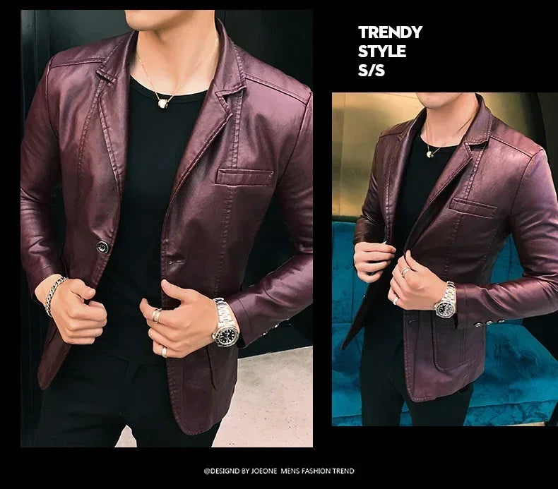 BACKONMUST PU Leather Jacket ATHLEXES