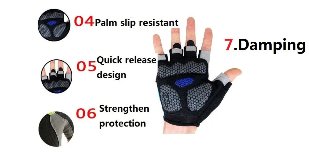 CycloGrip Half Finger Training Gloves for Men & Women ATHLEXES