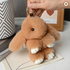 Chic 15cm Rabbit Fur Keychain for Bags & Gifts ATHLEXES