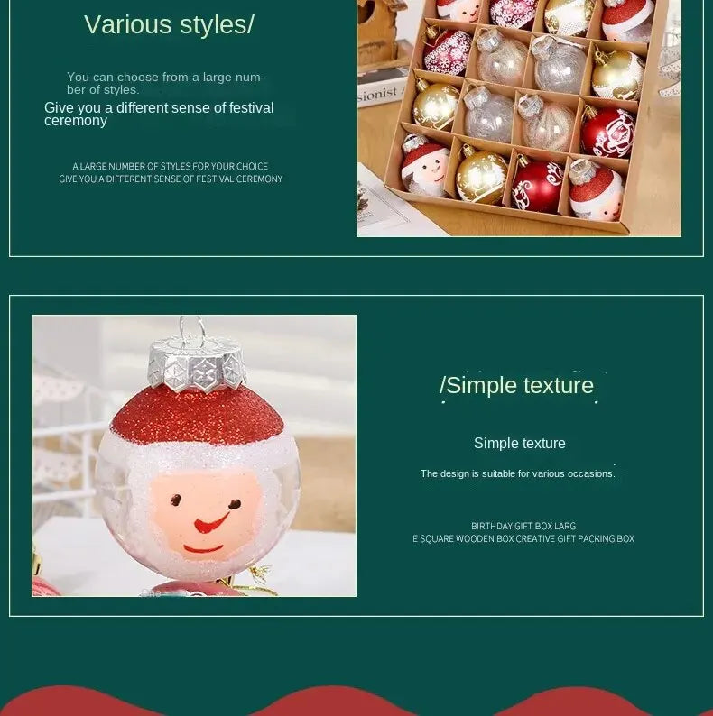 Festive 16pcs Christmas Ball Ornament Set ATHLEXES