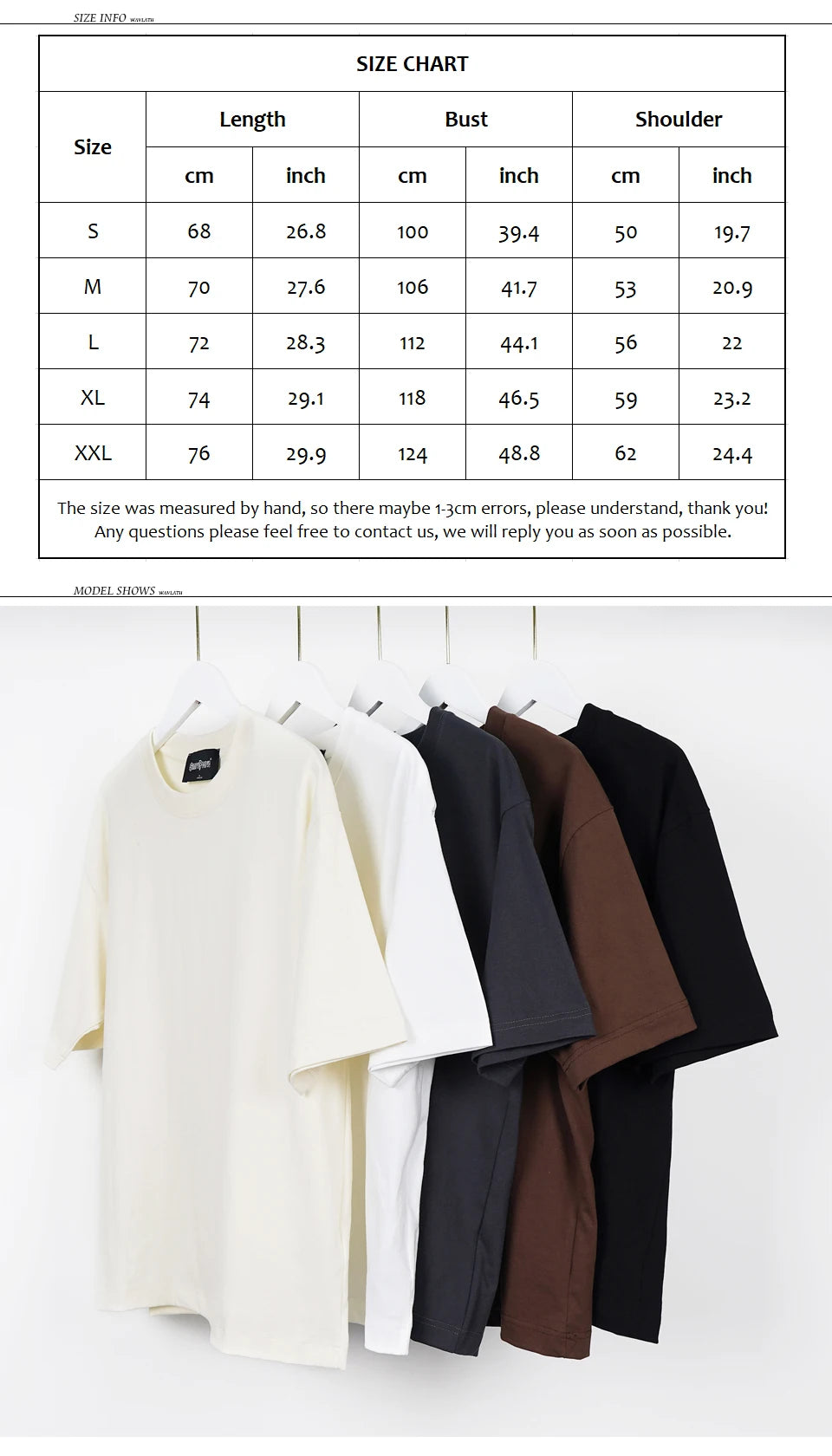 WAVLATII Oversized Brown Summer Tees for Unisex Casual Wear ATHLEXES