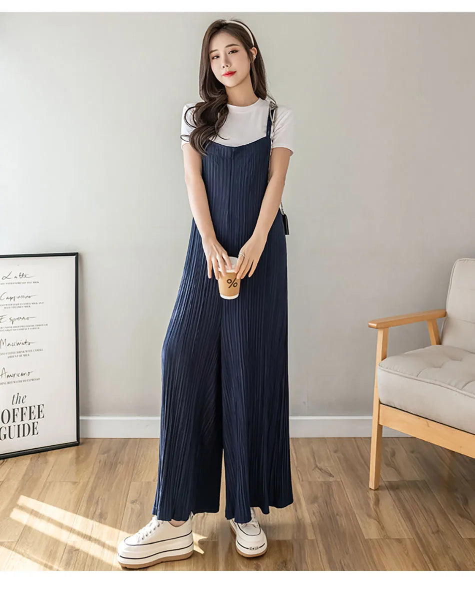 Chic Summer Maternity Chiffon Wide Leg Pants ATHLEXES