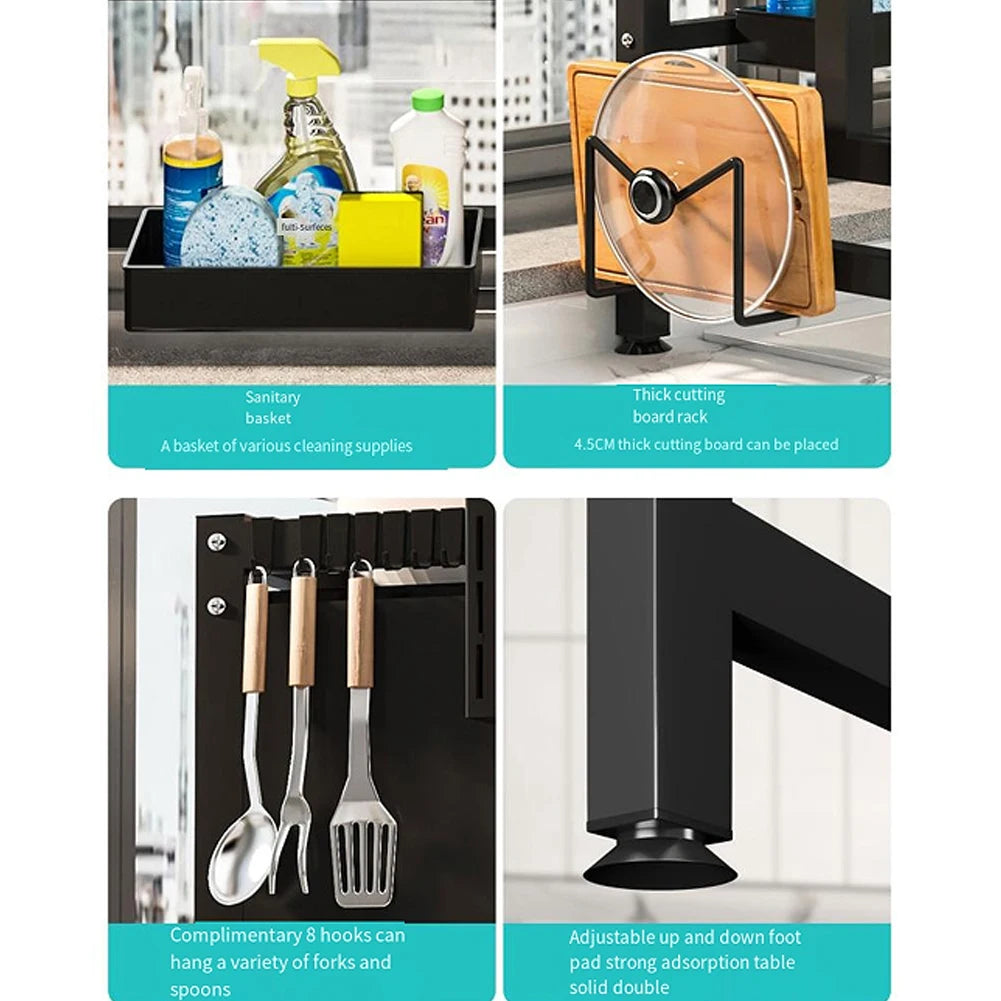 VAKIND Over Sink Dish Drying Rack Organizer ATHLEXES