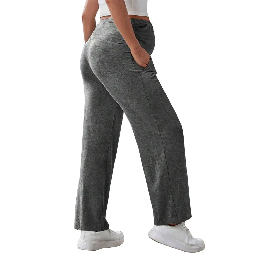 BellyFit Wide Leg Maternity Lounge Pants ATHLEXES